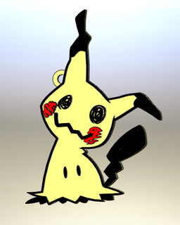 mimikyu portachiavi Pokemon Pikachu strano charmander diglett squirtle miu eevee slowpoke bulbasaur 3d print model - Mito3D