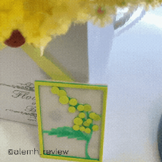 mimosa flor Novia gf mamá donna flores fiore amarillo imán decoración hogar 3d print model - Mito3D