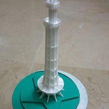 minar pakistan arquitetura 3d modelo minaretes torre Paquistão paquistanês história quaid azam monumento marco Lahore independência Azadi 3d print model - Mito3D