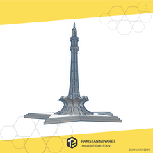 minare pakistan lahore architecture art building craft replica landmark collection 3d print model - Mito3D