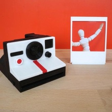 miniature polaroid appareil photo instagram cadre gadget du stand de la photographie une seule étape multi couleur multi-couleur instantanée 1000 3d print model - Mito3D