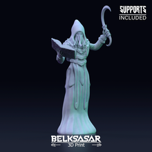 mind flayer cultist 3d print model game board book detailed fantasy boardgames tentacles patreon dnd leather skirt sacrifice 32mm 75mm straps 3d print model - Mito3D