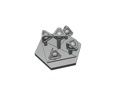 mine pattern markers-full thrust full mines 3d print model - Mito3D