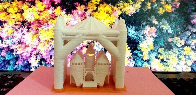 minecraft castle tower display games helpful helping hand figures sword models play toys toy 3d print model - Mito3D