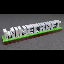 minecraft 3d logo game world android pc 3d print model - Mito3D