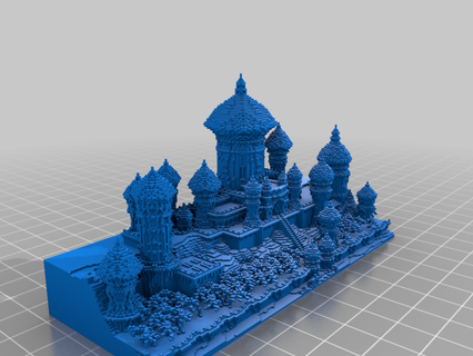 minecraft aladdin castle models art 3d print model - Mito3D