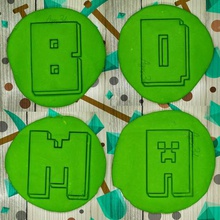 minecraft alphabet cookie cutter stamps- caps - set cutters gallets blocks cut fondant mass arcilla 7cm fashion mine craft fonts boys game maincraft bread house ginger gingerbread wizard jannie potter household plate cutting kitchen biscuit 3dprint karaoke cookiecutter cooky dining imprint 3d cakes printable hogwarts battery biscuits 3d print model - Mito3D