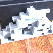 Minecraft base nintendo interruttore Giochi gioco deco console supporto 3d print model - Mito3D