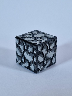 Minecraft ana kaya tam renk blok katlanabilir oyuncak video oyun 3d print model - Mito3D