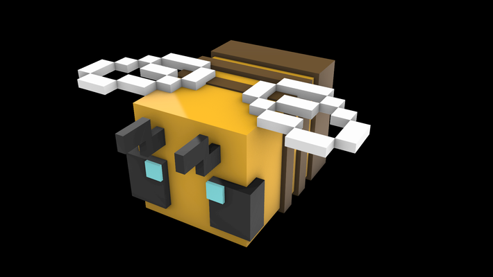 minecraft abelha jogos 3d print model - Mito3D