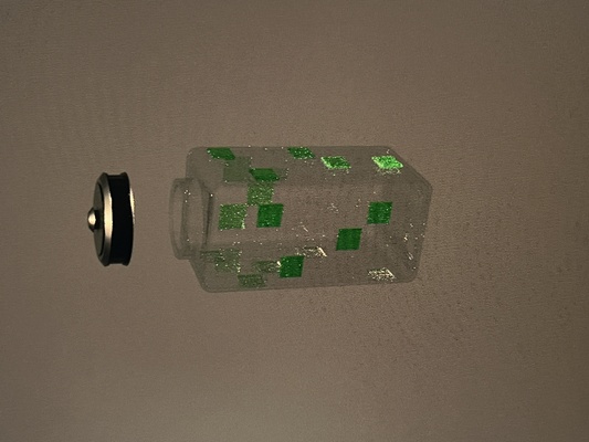 minecraft bottle home drink mini kid small stetic decoration 3d print model - Mito3D