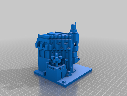 Minecraft butik otel modeller 3d print model - Mito3D
