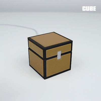 minecraft cofre manzana reloj estante soporte cargador jugador decoración hogar casa 3d print model - Mito3D