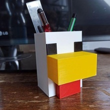 Minecraft tavuk dolma kalem Kulp destek 3d print model - Mito3D