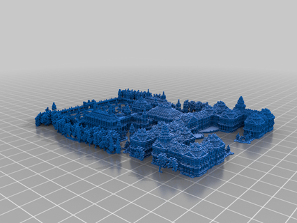 Minecraft Cenerentola castello Modelli arte 3d print model - Mito3D