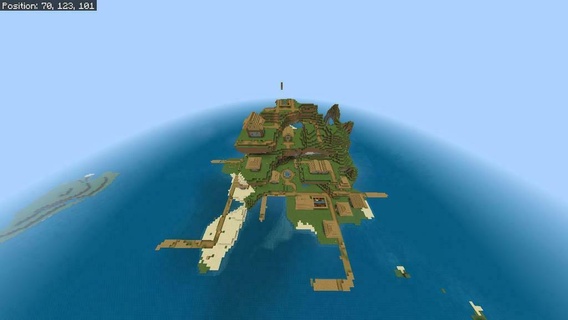 Minecraft scogliera isola Modelli 3d print model - Mito3D