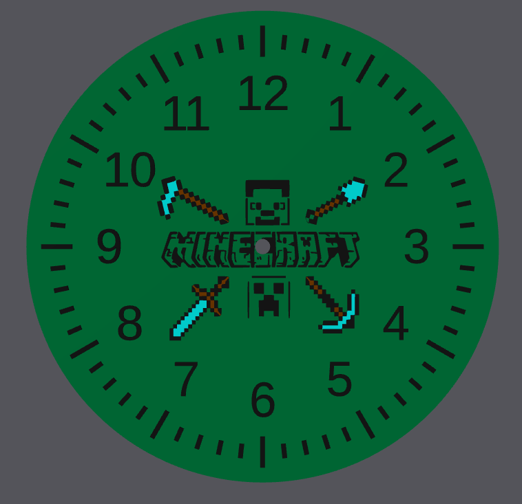 Minecraft l'horloge coq 3D print model - Mito3D