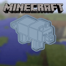 Minecraft kurabiye kesici Kurt hayvan Çiftlik video oyun keskin kalıplar fondan tasarım kesiciler çizimler damga 3d print model - Mito3D