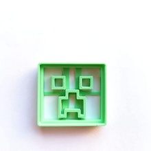 minecraft creeper cookies play game kids bakery pastry shop cutting cutter marker cookie 3d print model - Mito3D