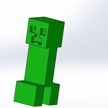 minecraft creeper christmas tree ornament game enderman toy 3d print model - Mito3D