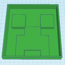 minecraft creeper, cookie-cutter home cutter cookie creeper 3d print model - Mito3D