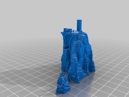 Minecraft deserto têmpora ilha modelos 3d print model - Mito3D
