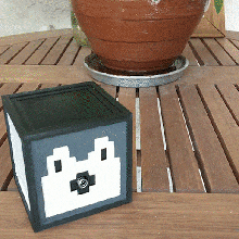 Minecraft dispenser gadget pietra rossa freccia nerf secchio cubo arma pistola meccanico tiro meccanismo carrello miniera maincra 3dmodel 3d print model - Mito3D