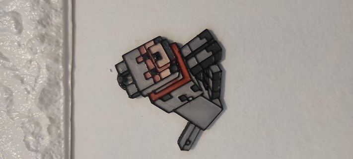 minecraft dog keychain 3d print model - Mito3D