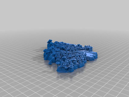 Minecraft rosquinha ilha modelos 3d print model - Mito3D