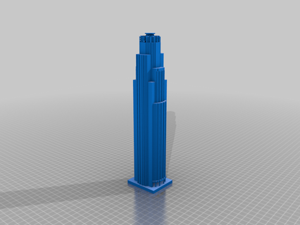 minecraft downtown city tower models 3d print model - Mito3D