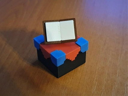 Minecraft zauberhaft Tabelle Block Magnet Stütze Replik Video Spiele Konsolen Gaming 3d print model - Mito3D