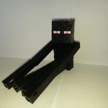 minecraft enderman oyun axe blok piksel şekil 3d print model - Mito3D