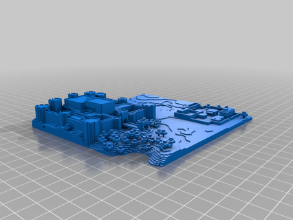 Minecraft final fantezi modeller Sanat 3d print model - Mito3D