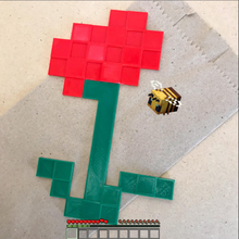 Minecraft Blume Spiel 3d print model - Mito3D