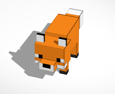 Minecraft Raposa 3d print model - Mito3D
