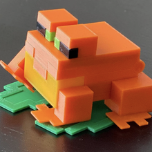 minecraft frog #toy #animal #minecraft #frog 3d print model - Mito3D