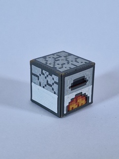 minecraft furnace full color block foldable colour toy video game 3d print model - Mito3D