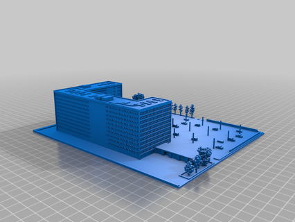 Minecraft hospital modelos arte 3d print model - Mito3D