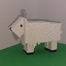 minecraft goat 3d print model - Mito3D