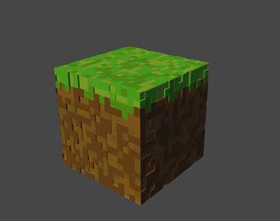 Minecraft Gras Block Neigung Spiele Videospiele GamingXkulte 3d print model - Mito3D