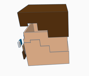 Minecraft Kopf Steve Box Gerettet multi Farbe Ostern 8bit 3d print model - Mito3D