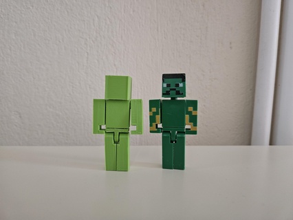 Minecraft hulk articulado jogos rastejador modelos brinquedos desenho animado filme personagens 3d print model - Mito3D