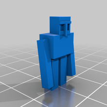 minecraft golem ferro chaveiro figuras criaturas 3d print model - Mito3D