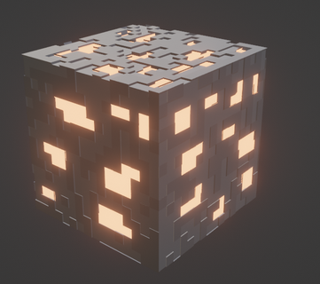 Minecraft hierro mineral vube juegos videojuegos juegosxcults 3d print model - Mito3D