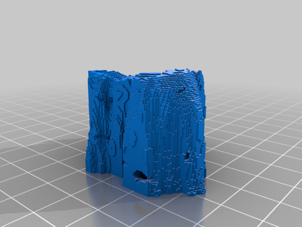 minecraft island learning 3d print model - Mito3D