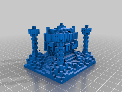 Minecraft jungle temple modèles 3d print model - Mito3D