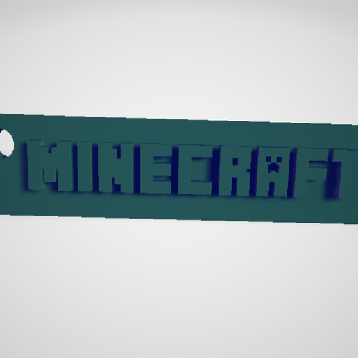 Minecraft portachiavi 3D print model - Mito3D