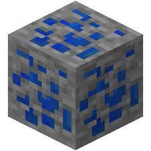 Minecraft Lapis lazuli cevher iskelet şekil aksiyon 3d yazdırılabilir Yazdır in yer video oyunları fortnite lol oyun istasyonu pc xbox nintendo değiştirmek Mojang sunucu oyunculu 3d print model - Mito3D