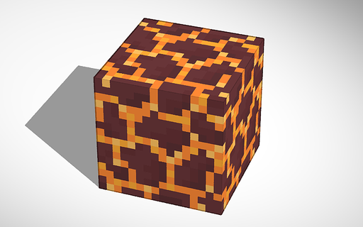 Minecraft magma bloccare gioco cubo 3d print model - Mito3D