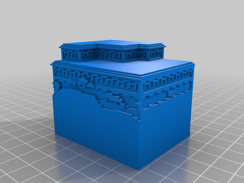 Minecraft mansão Aprendendo 3D print model - Mito3D